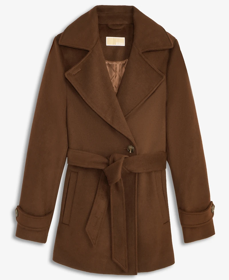 Michael Kors Women's Double-Breasted Belted Wrap Coat, Exclusively at Macy's