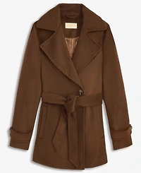 Michael Kors Women's Double-Breasted Belted Wrap Coat, Exclusively at Macy's
