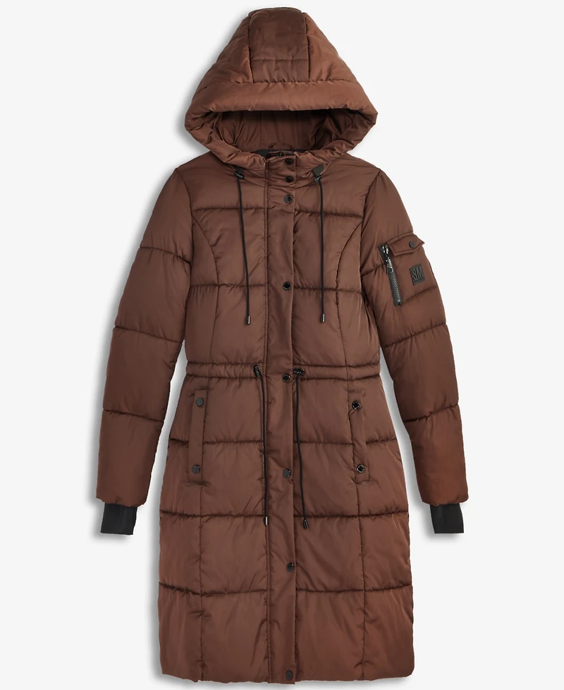 Steve Madden Women's Hooded Puffer Utility Coat