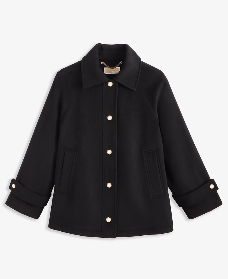Michael Kors Women's Collared Button-Front Coat, Exclusively at Macy's