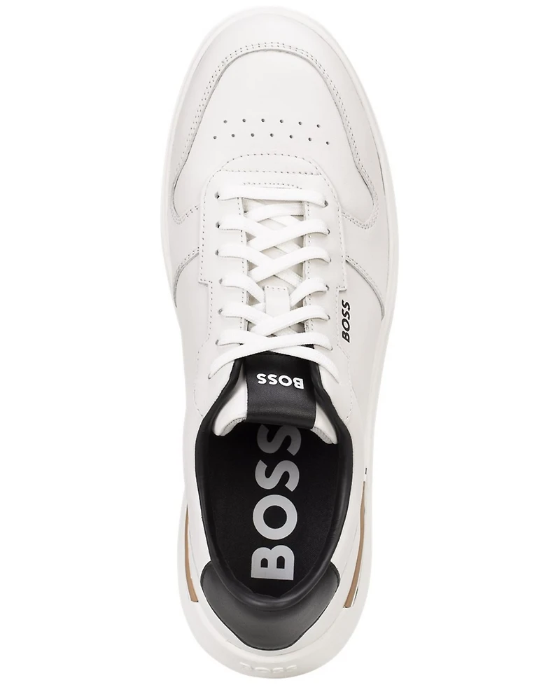 Boss by Hugo Men's Clint Leather Tennis-Style Sneakers