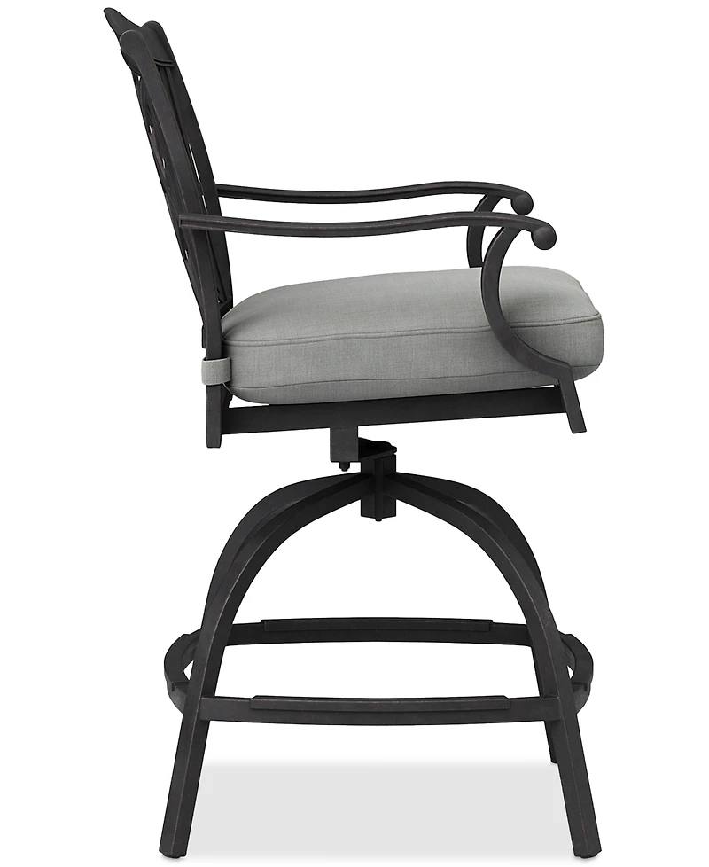 Wythburn Outdoor Firepit Bar Height Stool, Created for Macy's