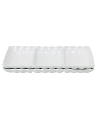 Bia Cordon Bleu Petal Divided Serving Dishes, Set of 2