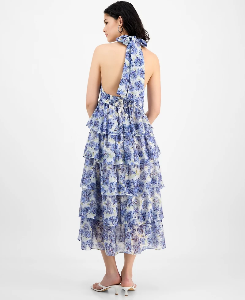 En Saison Women's Odessa Printed Tiered Maxi Dress