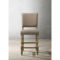 Streamdale Furniture Contemporary Rustic Counter Height Dining Chair Set in Driftwood Finish - Set of 2