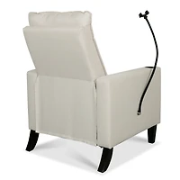 Streamdale Furniture Modern Cozy Fabric Armchair with Adjustable Backrest and Storage