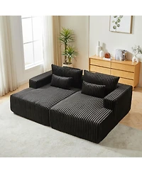 Streamdale 87" Oversized Sectional Chaise, Reclining Sofa Bed