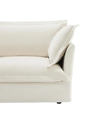 Streamdale Comfortable Slipcover Armchair with Back Cushion and Toss Pillows