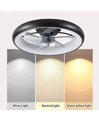 Streamdale Ceiling Fan with Lights Dimmable Led