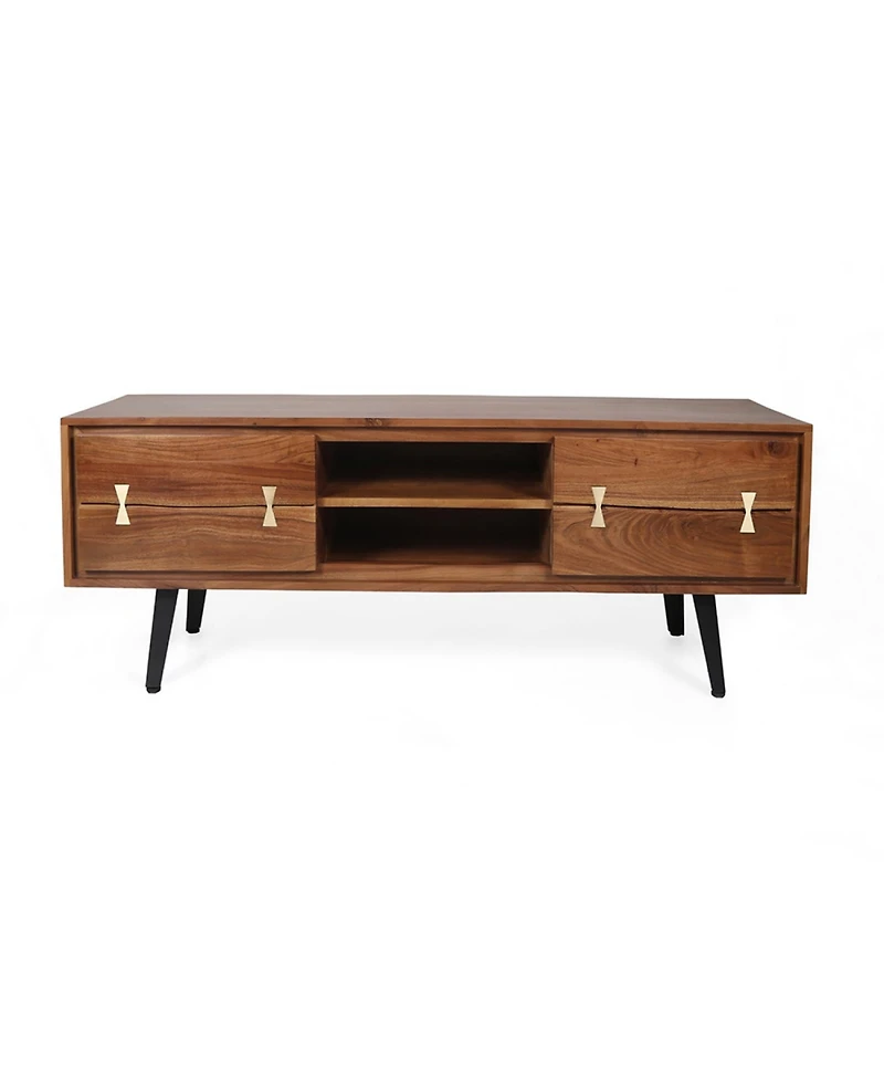 Streamdale 58x14x17.5" Asther Acacia Wood Tv Cabinet