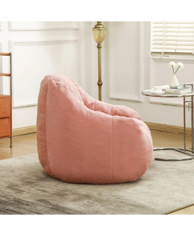 Streamdale Tufted Bean Bag Chair with Memory Foam Filling