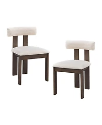 Streamdale Modern Boucle Upholstered Dining Chairs (Set of 2)