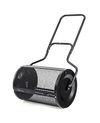 24-Inch Peat Moss Spreader with Upgrade Side Latches and U-shape Handle