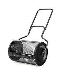 24-Inch Peat Moss Spreader with Upgrade Side Latches and U-shape Handle