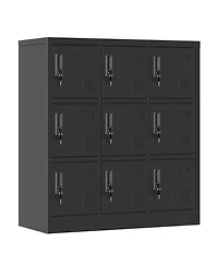 Streamdale 9-Door Employee Storage Locker (Black)