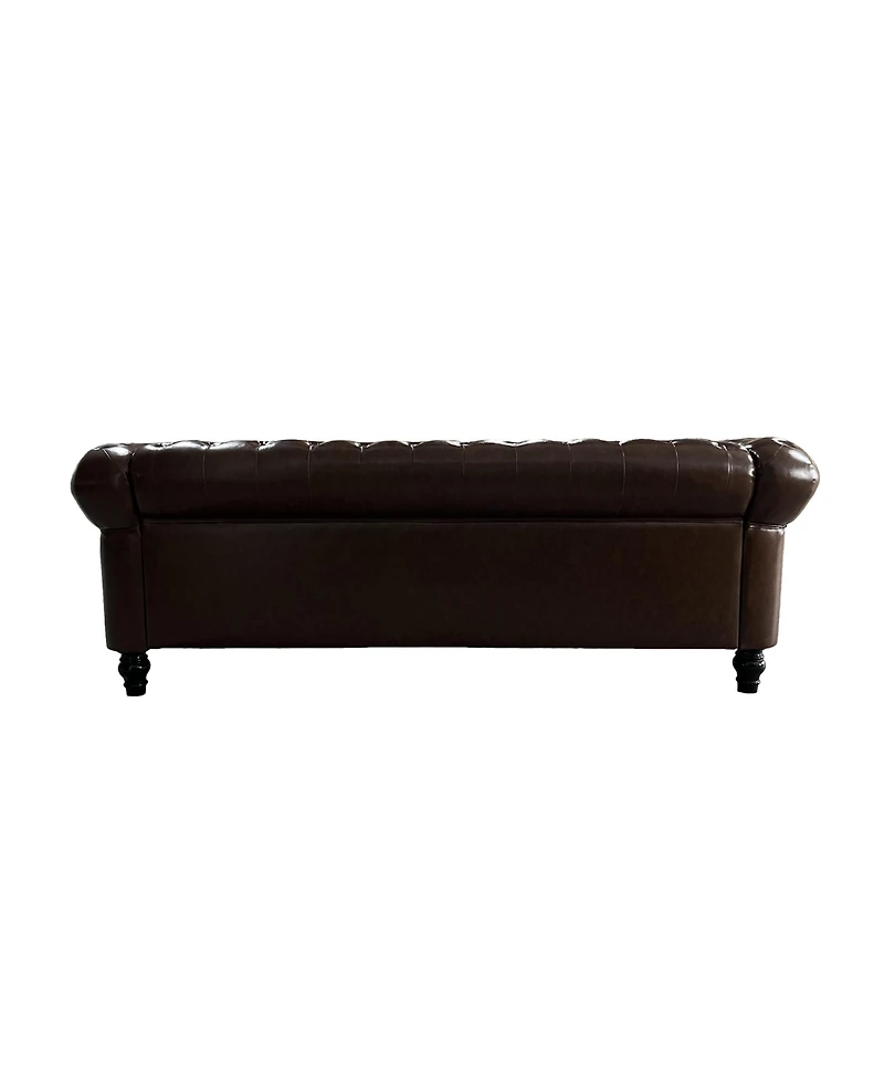 Streamdale 3-Seat Modern Chesterfield Sofa with Button Tufting for Living Rooms