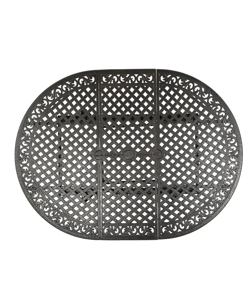 Streamdale Versatile Aluminum Extendable Outdoor Dining Table for Patio