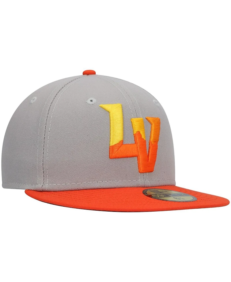 New Era Men's Gray Las Vegas Aviators Authentic Collection Team Alternate 59FIFTY Fitted Hat