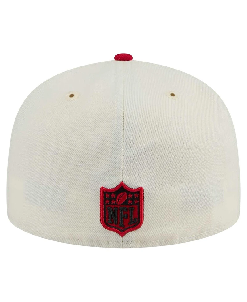 New Era Men's White/Red Kansas City Chiefs Main 59FIFTY Fitted Hat