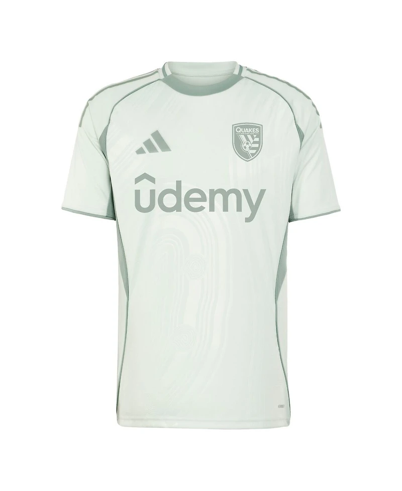 Adidas Men's Light Green San Jose Earthquakes 2025 One Planet Pre-Match Jersey