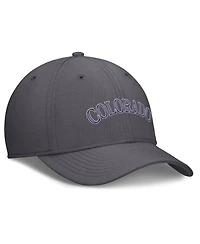 Nike Men's Gray Colorado Rockies Swoosh Performance Flex Hat