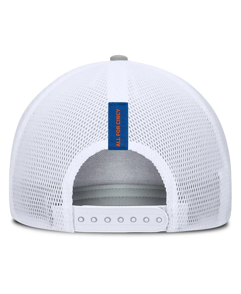 Fanatics Men's Heather Gray Fc Cincinnati Low Block Trucker Adjustable Hat