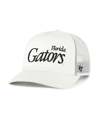 '47 Brand Men's and Women's Cream Florida Gators Foundation Script Adjustable Trucker Hat