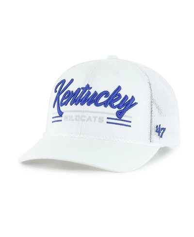 '47 Brand Men's White Kentucky Wildcats Garner Rope Trucker Adjustable Hat