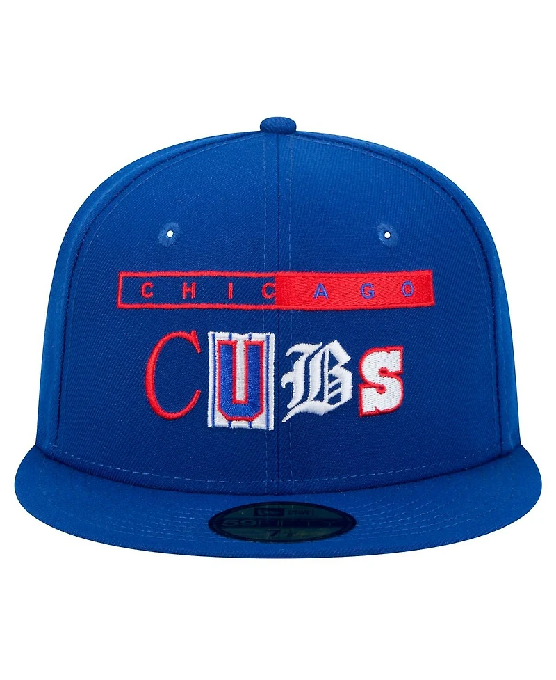 New Era Men's Royal Chicago Cubs Ransom 59FIFTY Fitted Hat