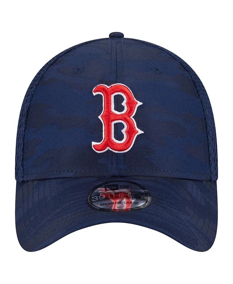 New Era Men's Navy Boston Red Sox Subtle Camo 39THIRTY Flex Hat