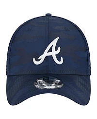 New Era Men's Navy Atlanta Braves Subtle Camo 39THIRTY Flex Hat