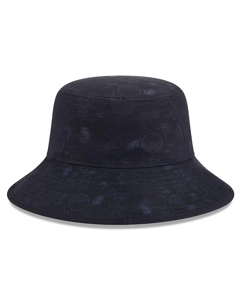 New Era Men's Navy Boston Red Sox 2025 Spring Training All Over Print Bucket Hat