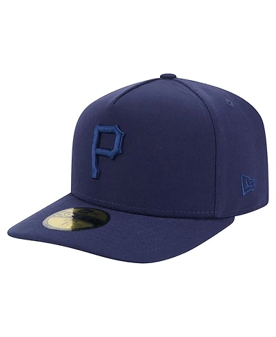 New Era Men's Navy Pittsburgh Pirates Color Pack A-Frame 59FIFTY Fitted Hat