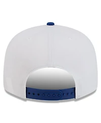 New Era Men's White/Blue Kyle Larson 9FIFTY Snapback Hat