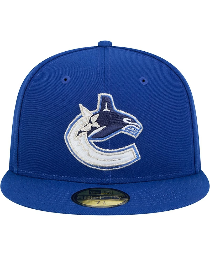 New Era Men's Blue Vancouver Canucks Core 59FIFTY Fitted Hat