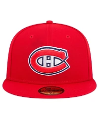 New Era Men's Red Montreal Canadiens Core 59FIFTY Fitted Hat