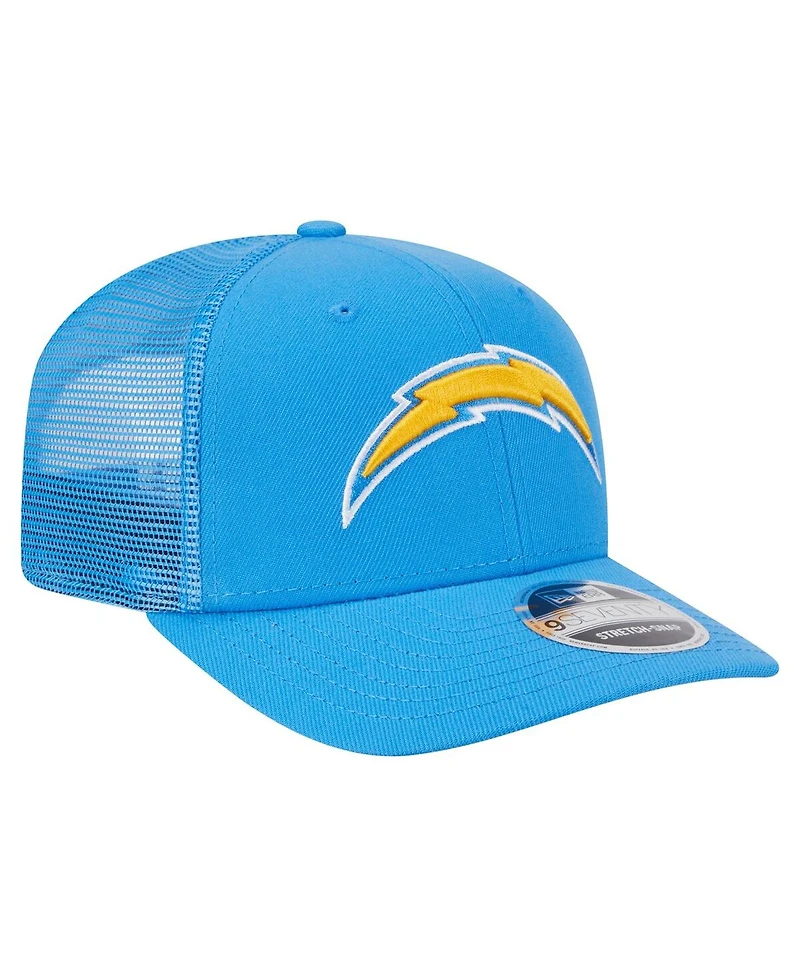 New Era Men's Powder Blue Los Angeles Chargers Main Trucker 9SEVENTY Stretch Snap Hat
