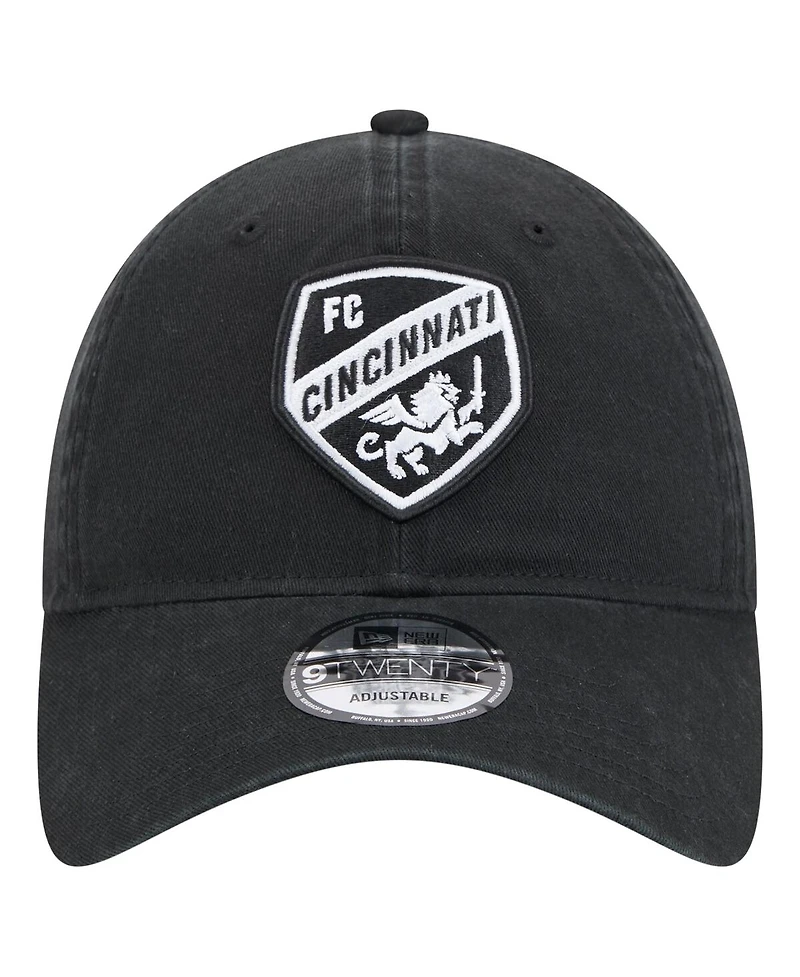 New Era Men's Black Fc Cincinnati 2025 Kickoff 9TWENTY Adjustable Hat