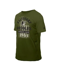 New Era Men's Green Baltimore Orioles Armed Forces T-Shirt