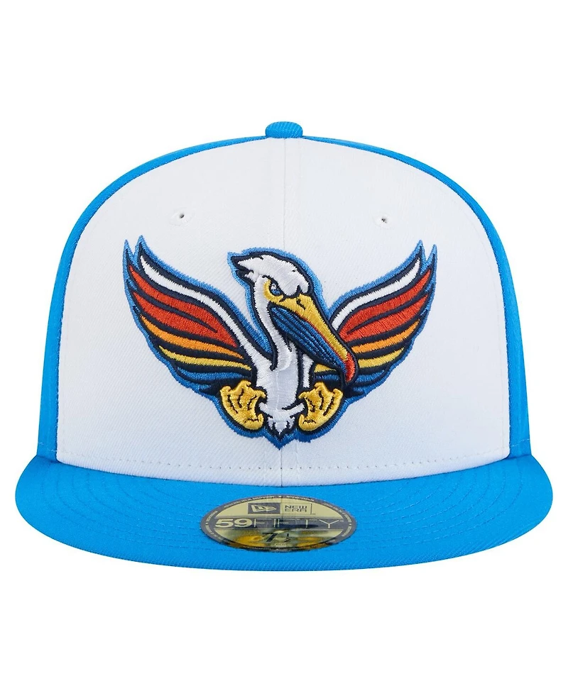 New Era Men's White Myrtle Beach Pelicans Copa de la Diversion 59FIFTY Fitted Hat