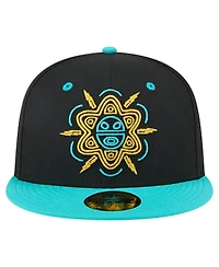 New Era Men's Black Buffalo Bisons Copa de la Diversion 59FIFTY Fitted Hat
