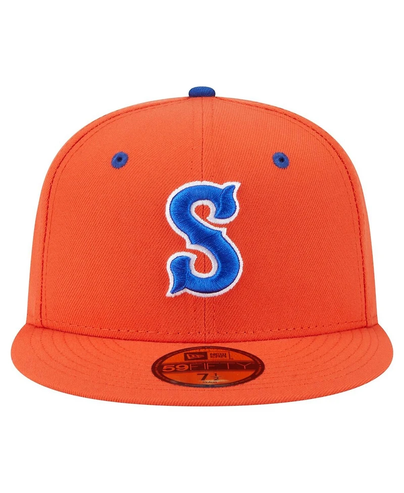 New Era Men's Orange Syracuse Mets Authentic Collection 59FIFTY Fitted Hat