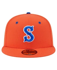 New Era Men's Orange Syracuse Mets Authentic Collection 59FIFTY Fitted Hat