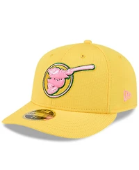 New Era Men's Yellow San Diego Padres City Connect Batting Practice Low Profile 59FIFTY Fitted Hat