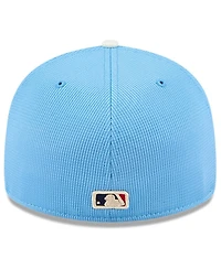 New Era Men's Light Blue Los Angeles Dodgers City Connect Batting Practice Low Profile 59FIFTY Fitted Hat
