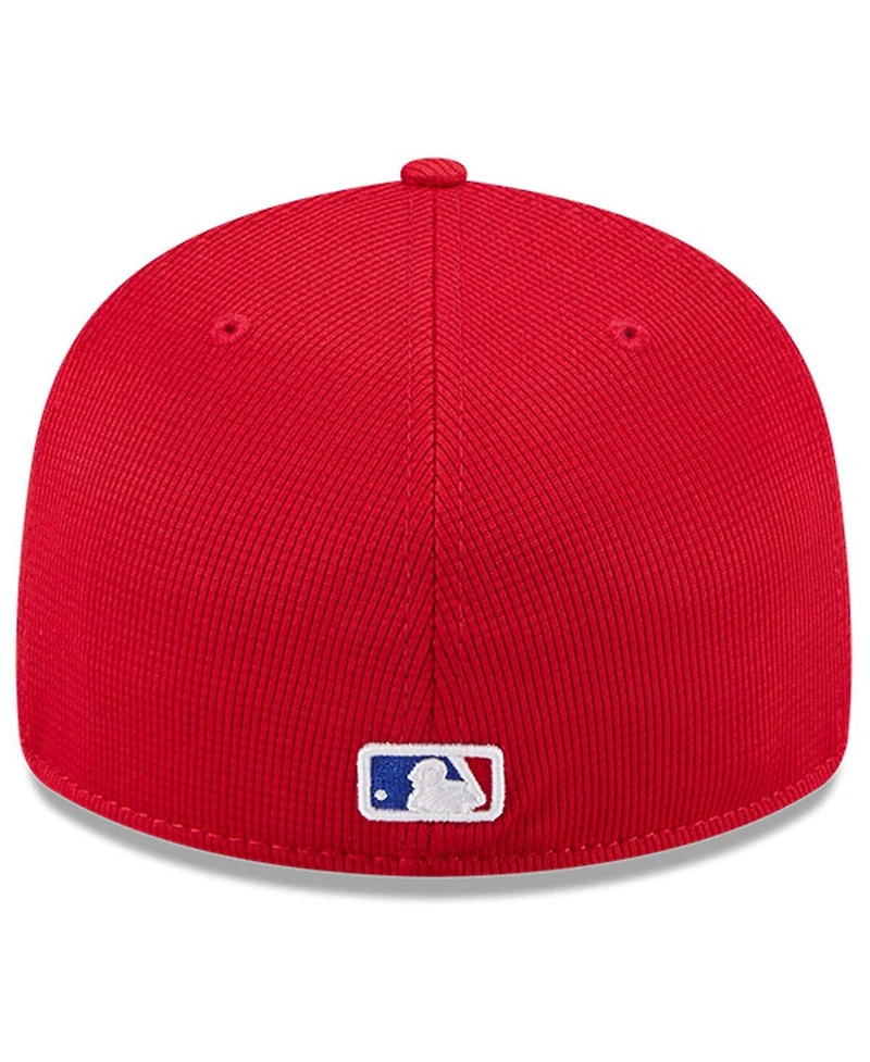 New Era Men's Red Atlanta Braves City Connect Batting Practice Low Profile 59FIFTY Fitted Hat