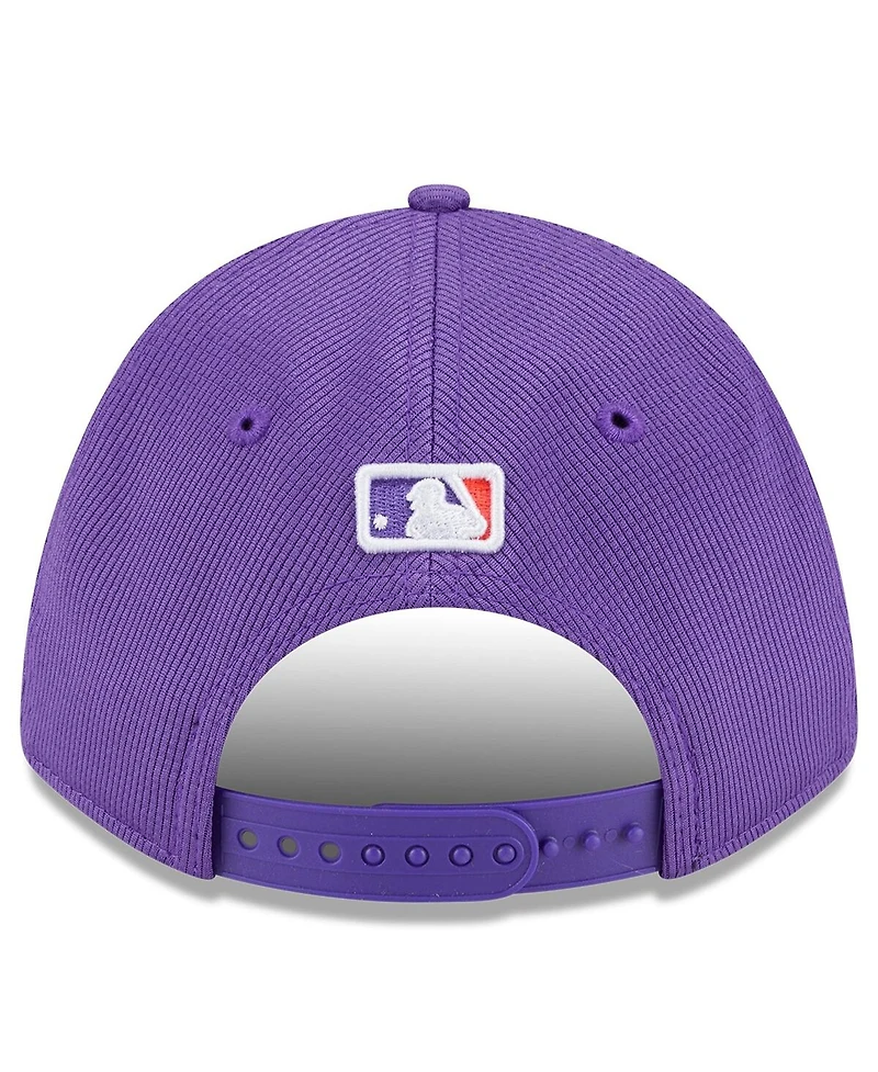 New Era Men's Purple Colorado Rockies 2025 City Connect Batting Practice 9FORTY Adjustable Hat