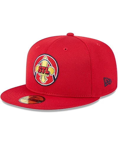 New Era Men's Red St. Louis Cardinals City Connect Batting Practice 59FIFTY Fitted Hat