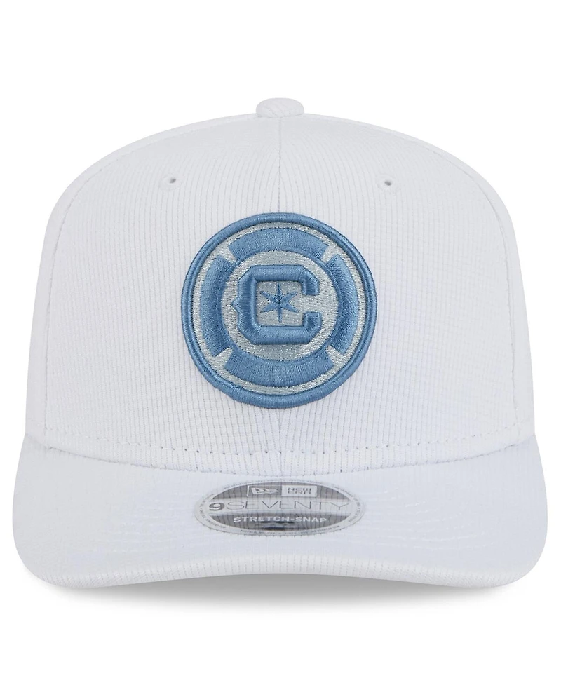 New Era Men's White Chicago Fire 2025 Jersey Hook 9SEVENTY Stretch-Snap Hat