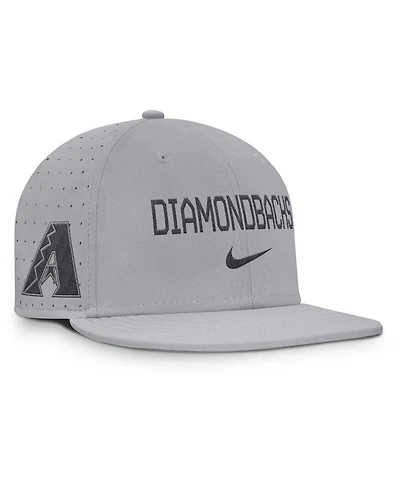 Nike Men's Gray Arizona Diamondbacks True Performance Fitted Hat